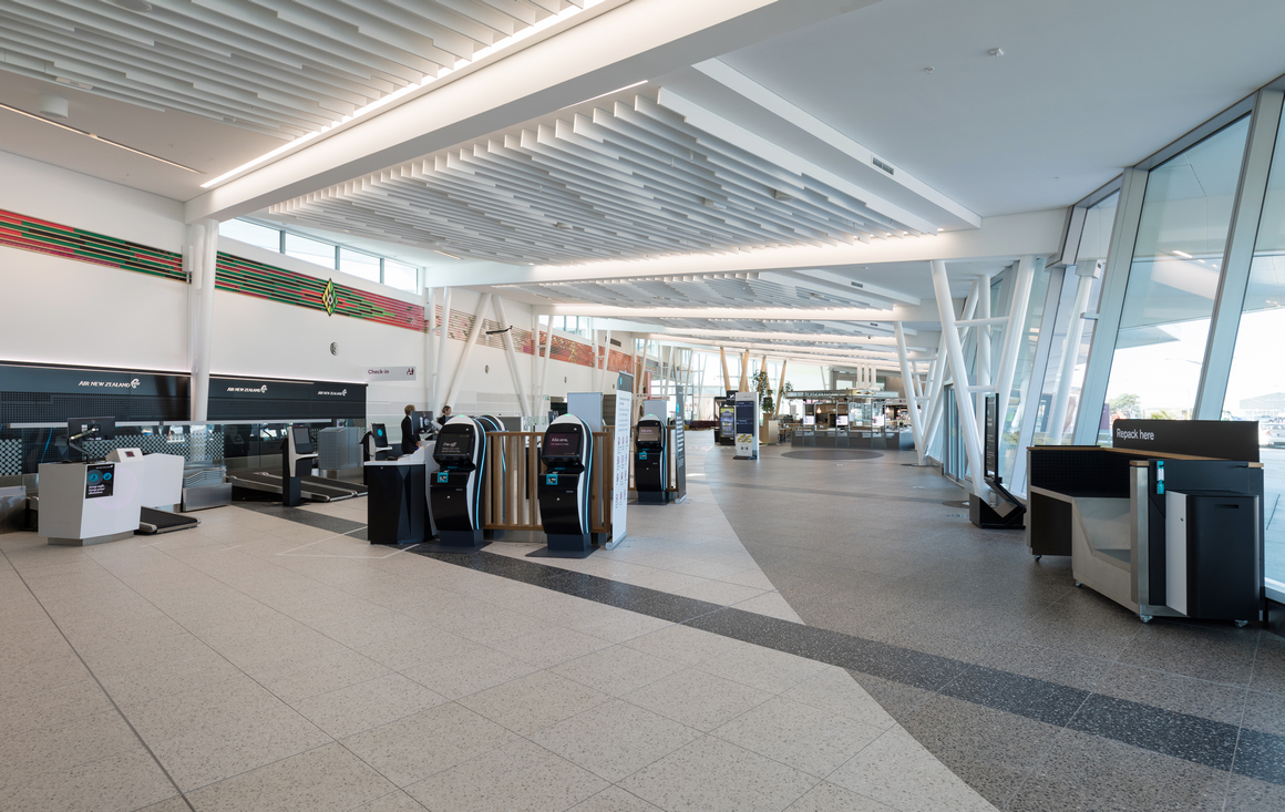 Air NZ - New Plymouth Airport  |  Check In Area